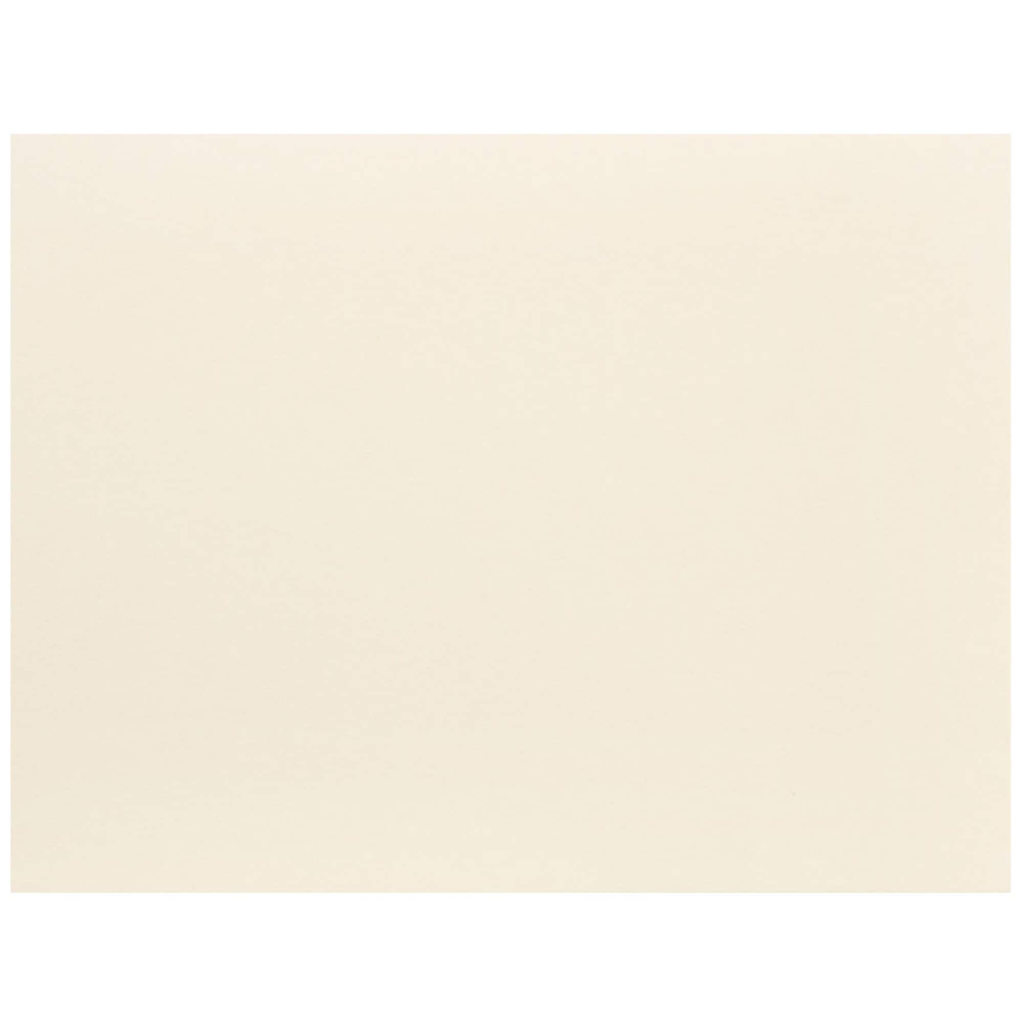 JAM Paper 4.25" x 5.5" Ivory Blank Flat Note Cards